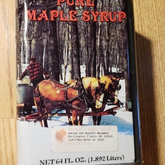 1984 Benjamin Maple Syrup Container Collectible Empty - Picture 4 of 12